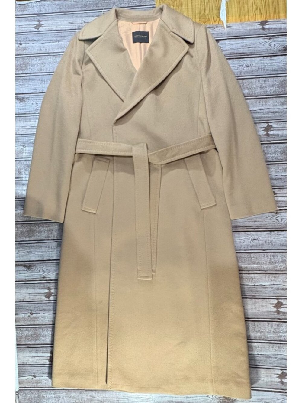 TOMORROWLAND Collection Cashmere Loro Piana Coat size 38 camel made Japan $1199